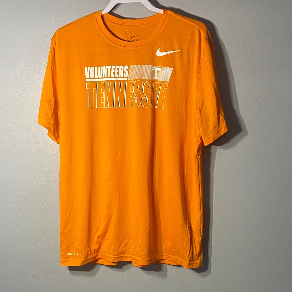 Nike Dri Fit Men's Orange Volunteers Tee Size X Large